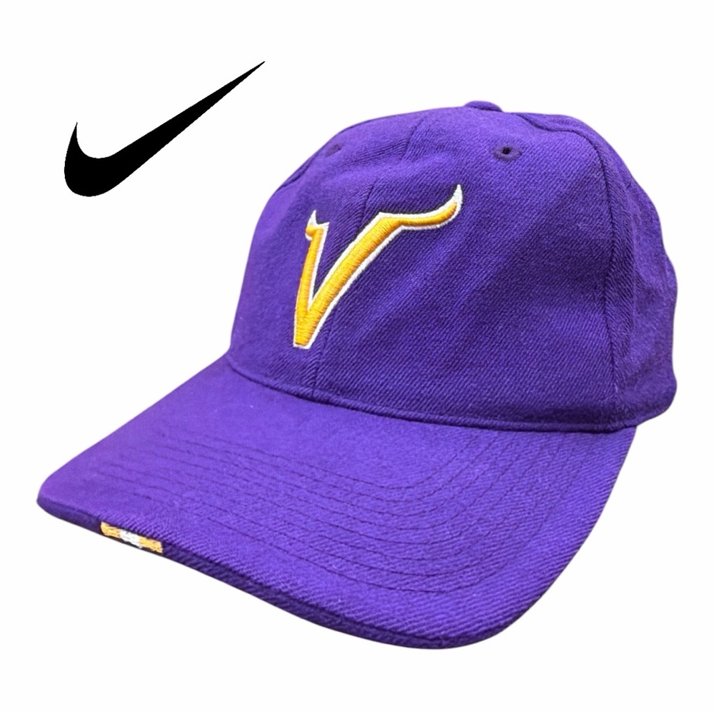 Nike‎ Minnesota Vikings VINTAGE Fitted Wool Hat - Size 7 1/8